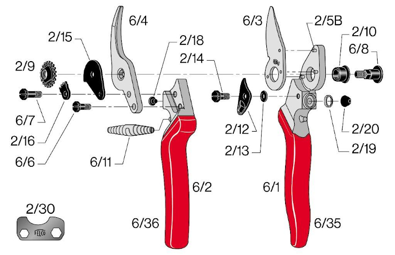 Boulon 6/8 + �crou dent� 2/9 - 6/94