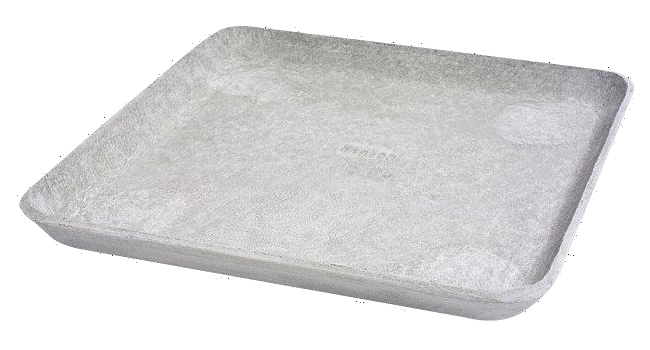 Soucoupe Eternit carr�e 40cm / 40cm - gris