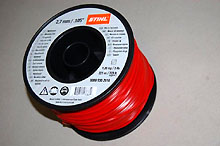 Fil d�broussailleuse Stihl carr� rouge - 2,7mm    208 ml