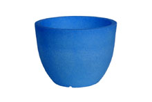 Pot pour plantes, lumineux,plastique - Orione Fluo, Bleu, 30cm 22cm H