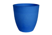 Pot pour plantes, lumineux,plastique - Orione Fluo alto, Bleu, 40cm� 40cm H