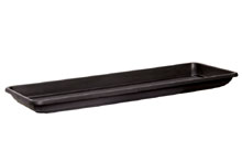 Soucoupe plastique - CosteAnthracite, 48x19cm 3.2cm H