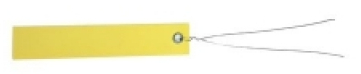 Etiquette � suspendre  100x18mm - 250pc jaune